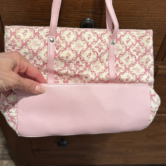 Longaberger breast cancer bow ribbon hope purse bag - Picture 4 of 5